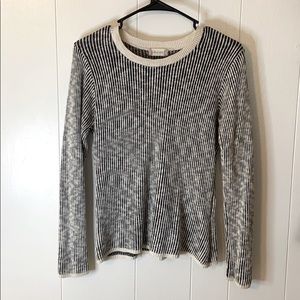 Striped knit sweater